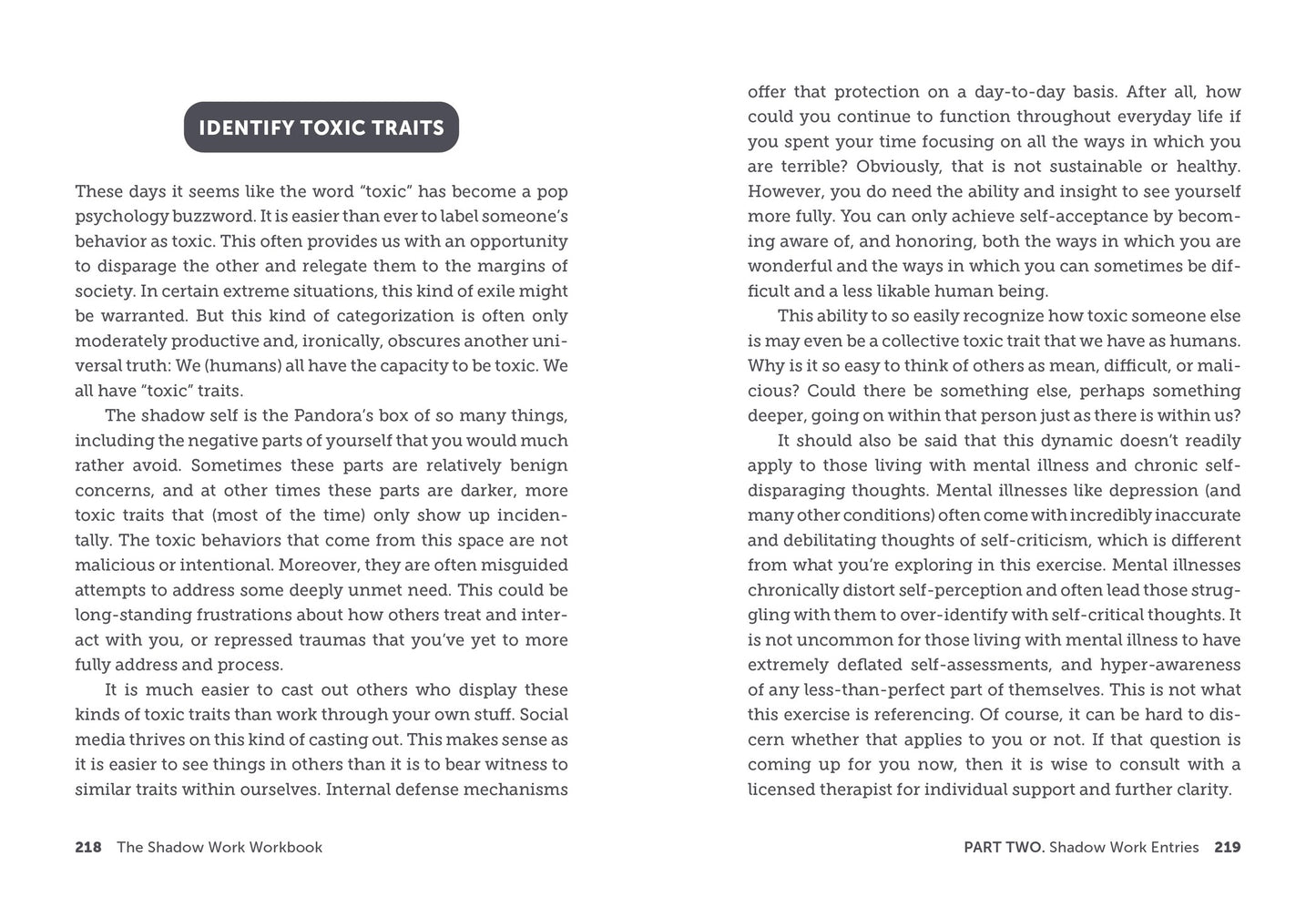 Shadow Work Workbook