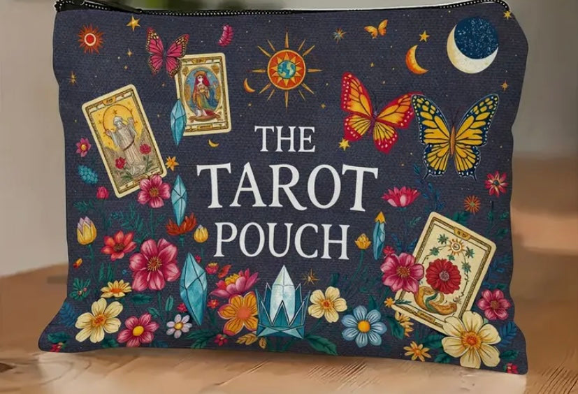 Blue “The Tarot Pouch” Cosmetic Bag