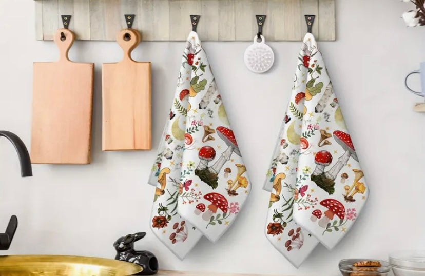 Bohemian Mushroom Tea Towels