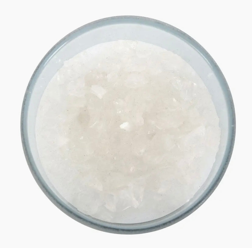 Positive Energy White Sage Crystal Chip Candle