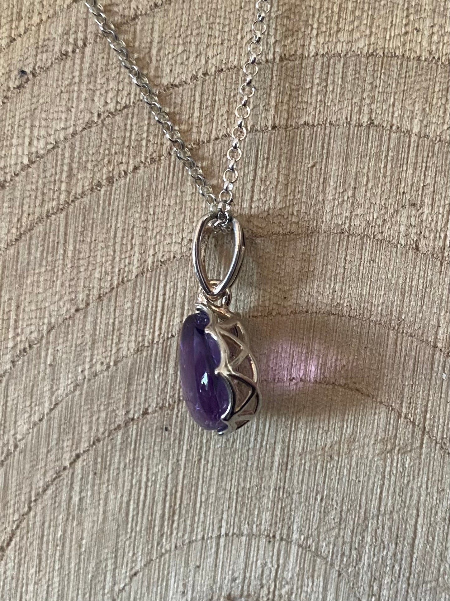 925 Silver & Amethyst Pendant