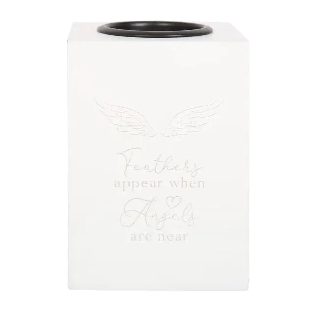 Feathers Appear Angel Wing Tea light Holder