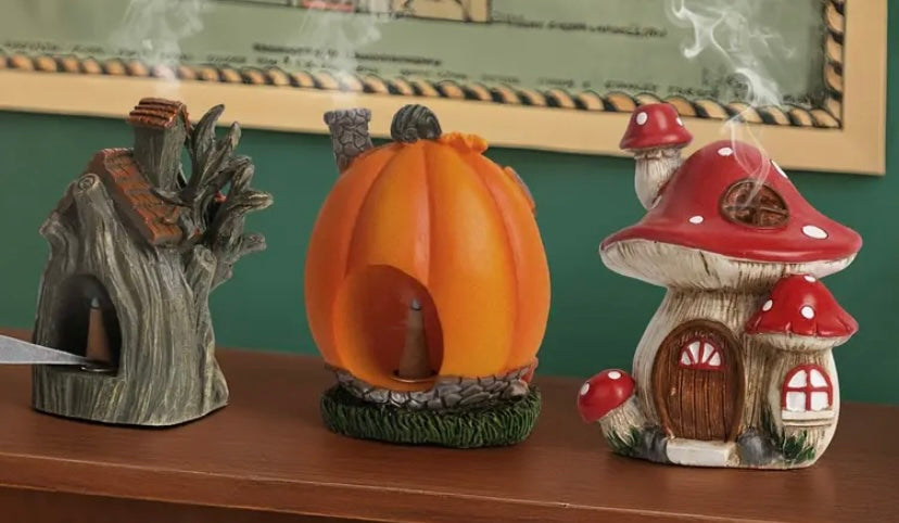 Stumpy Tree House Incense Burner