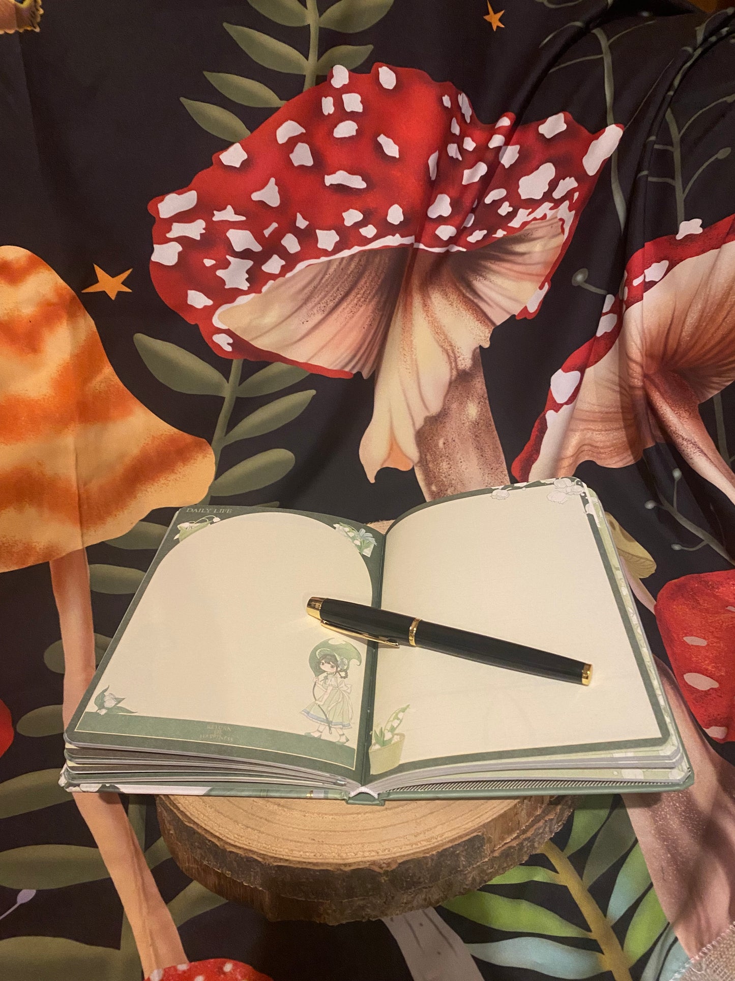 Anime Style “Lily of the Valley & The Girl” Journal