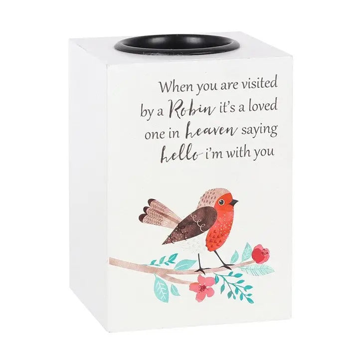 Visited By A Robin Tea light Holder