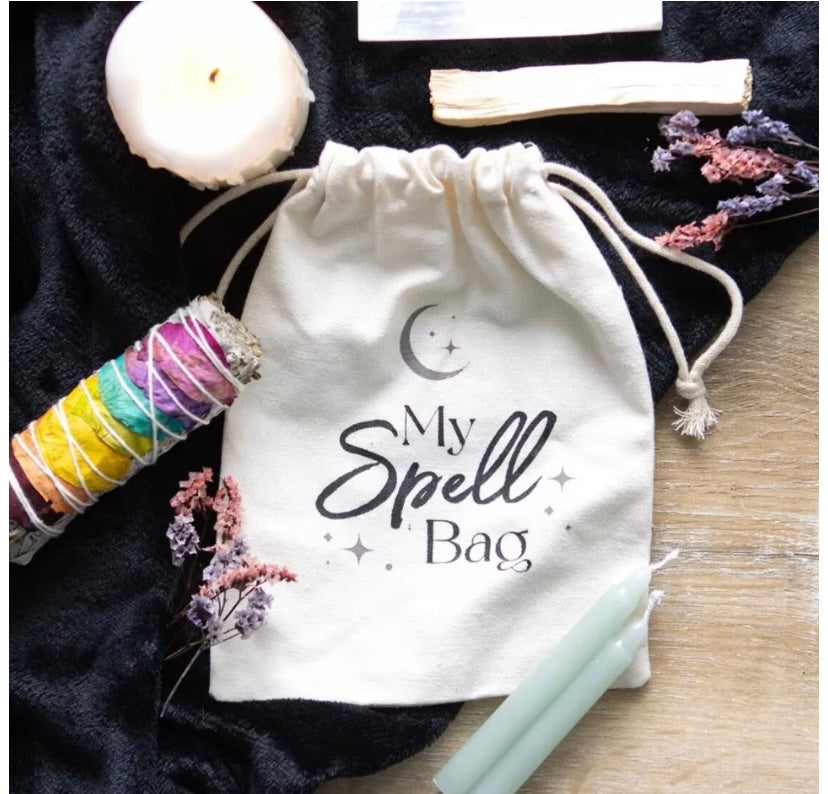 Cotton Spell Drawstring Bag