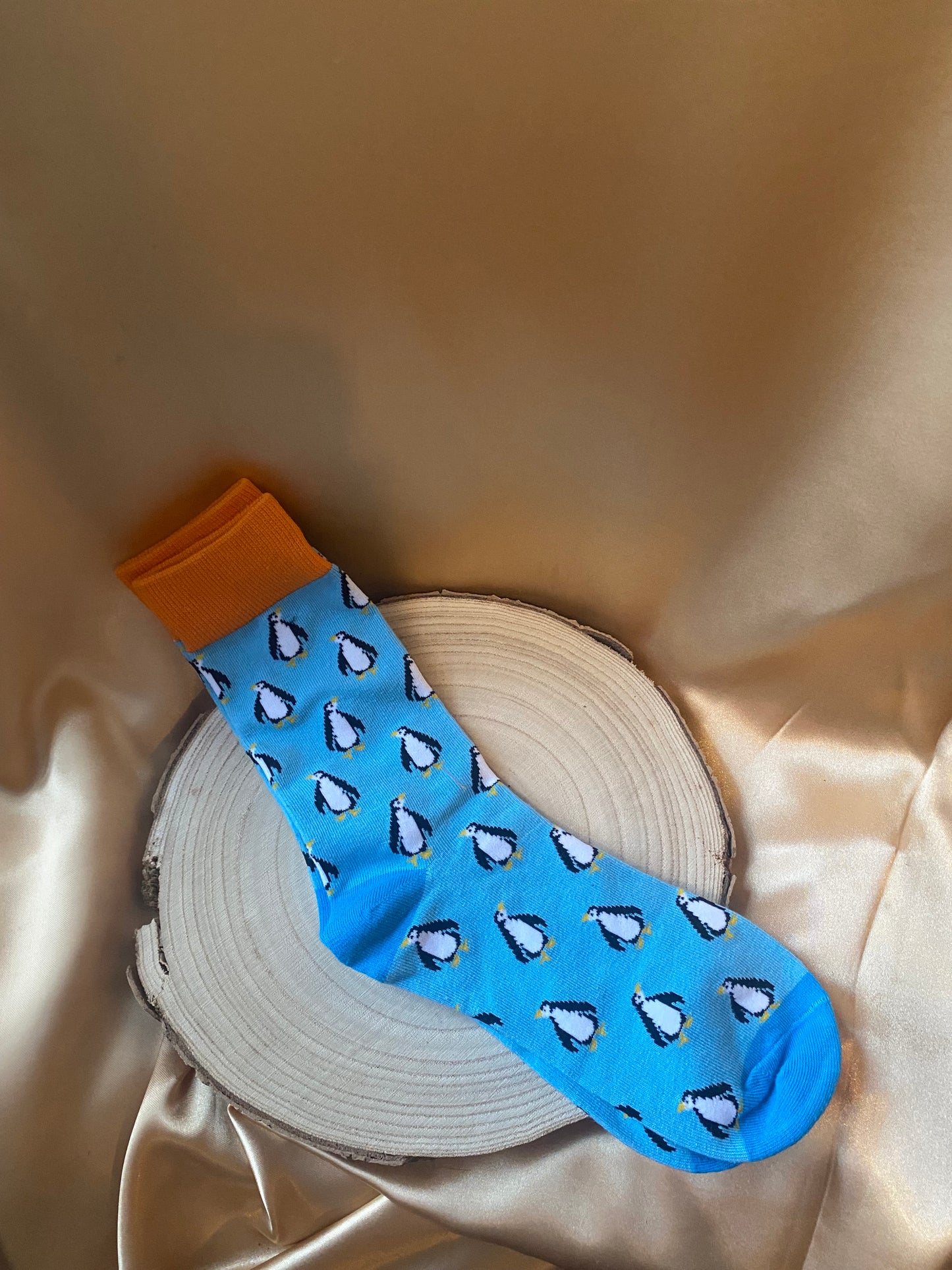 Blue Penguin Socks