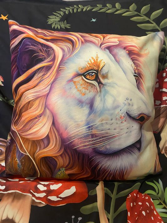 Colourful Lion Cushion