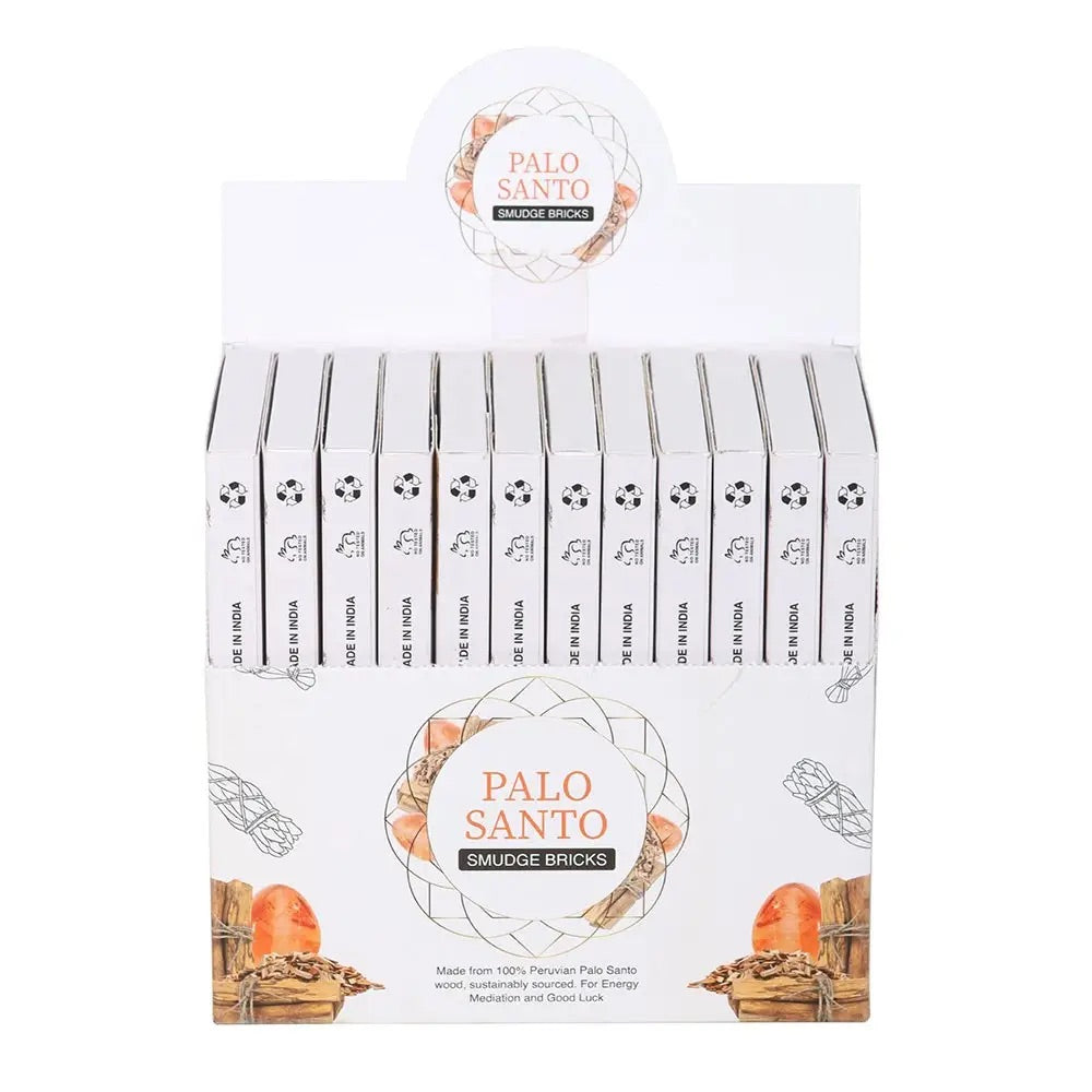 Green Tree Palo Santo Smudge Bricks with Holder