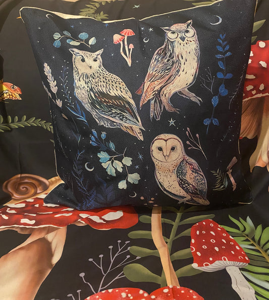 Three Owls Cushion