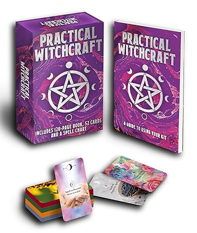 Practical Witchcraft Box: Includes128 page book, 52 Cards & a spell chart