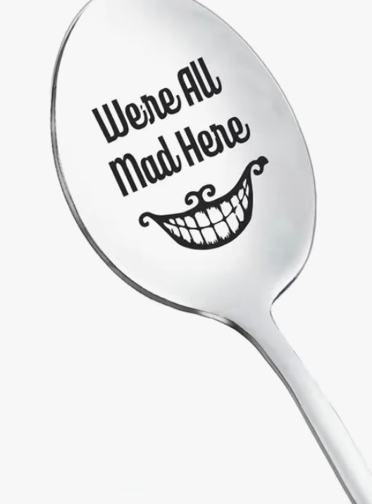“We’re All Mad Here” Alice in Wonderland’s Cheshire Cat Spoon