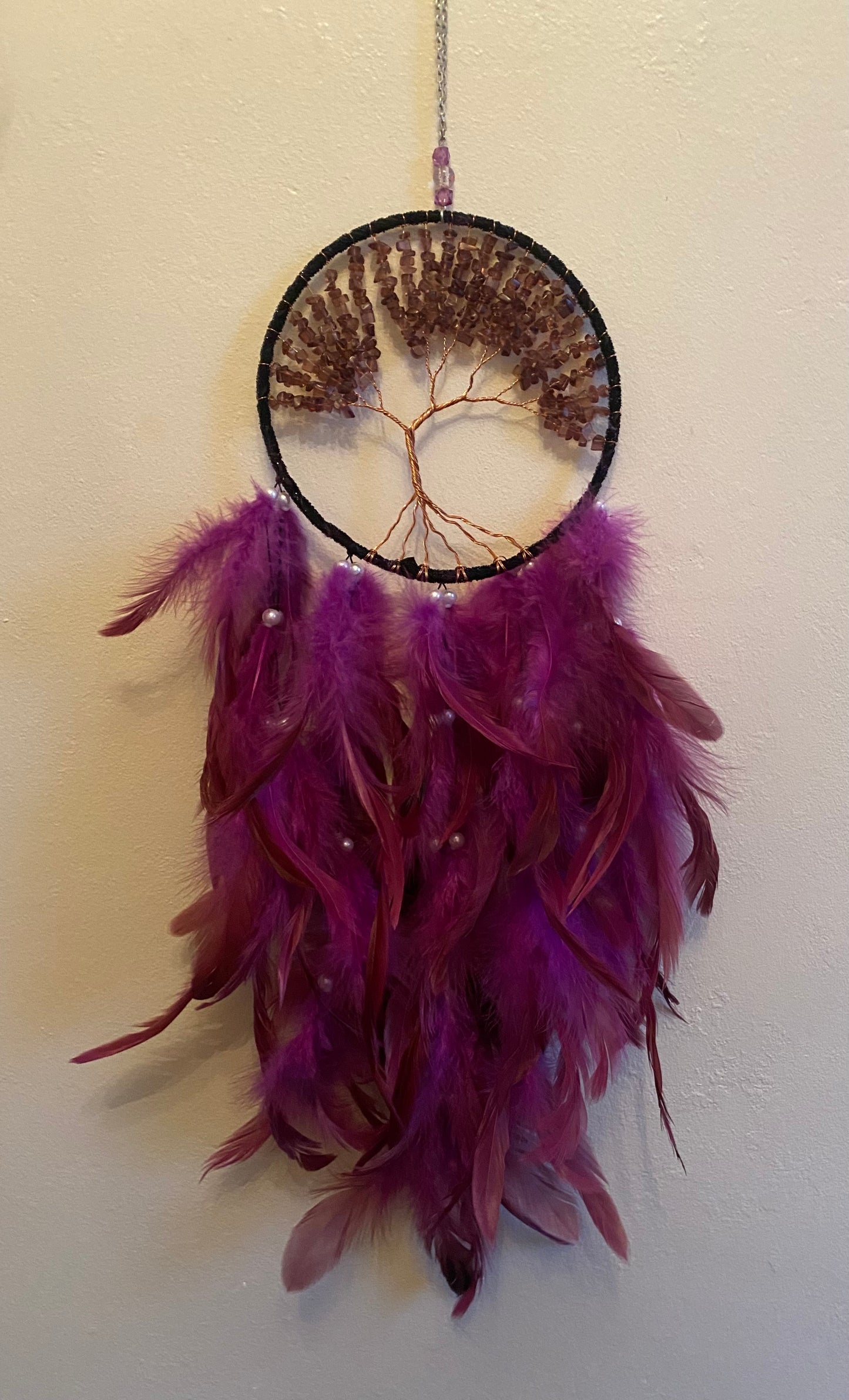 Purple Tree of Life Dreamcatcher