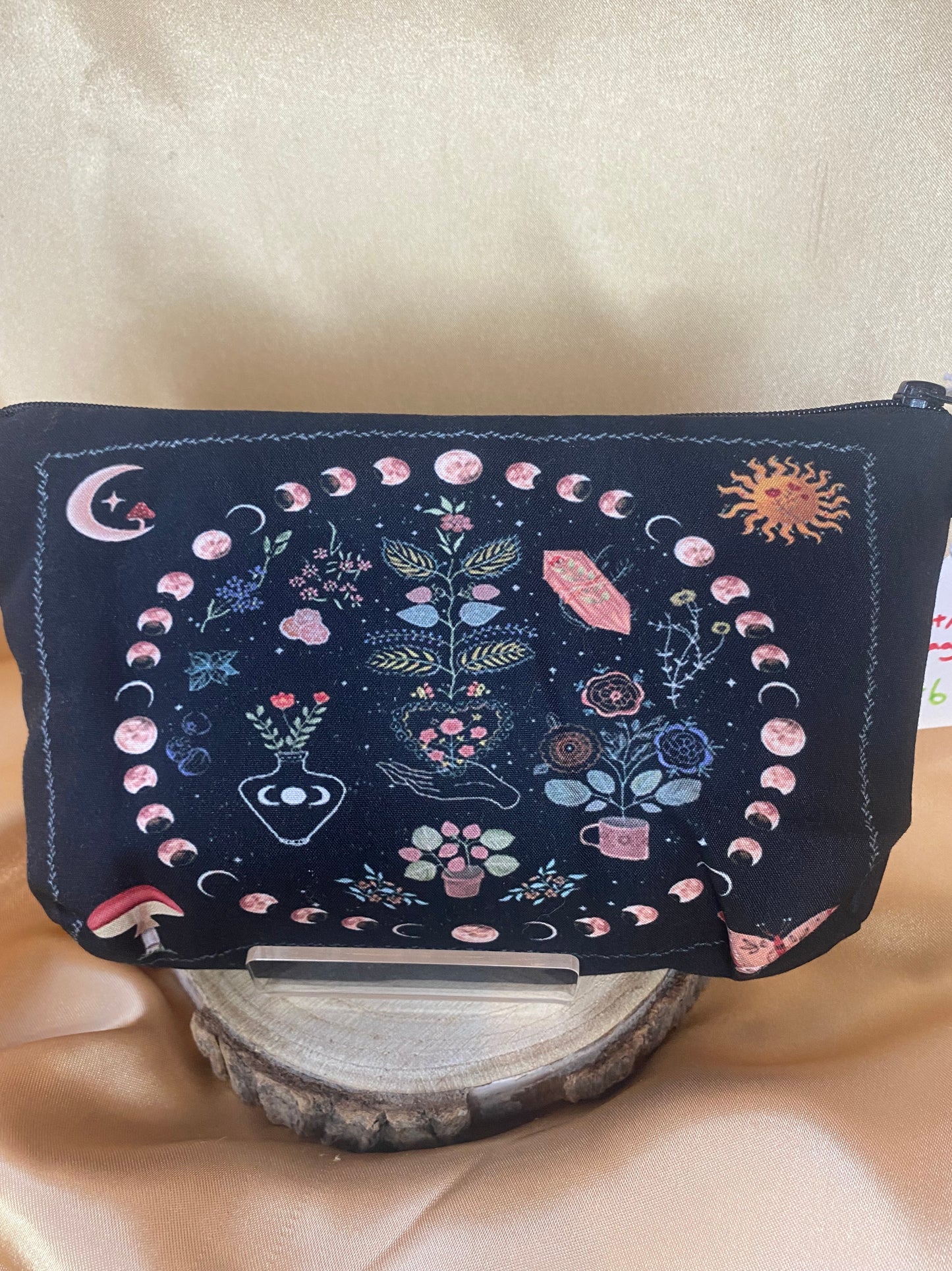 Moon & Crystal Cosmetic/Tarot Bag