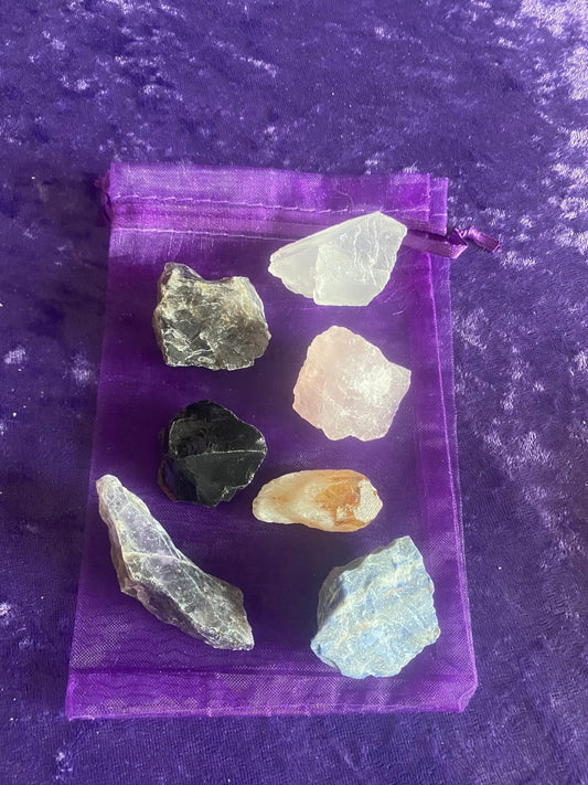 Pouch of 7 Healing Crystals
