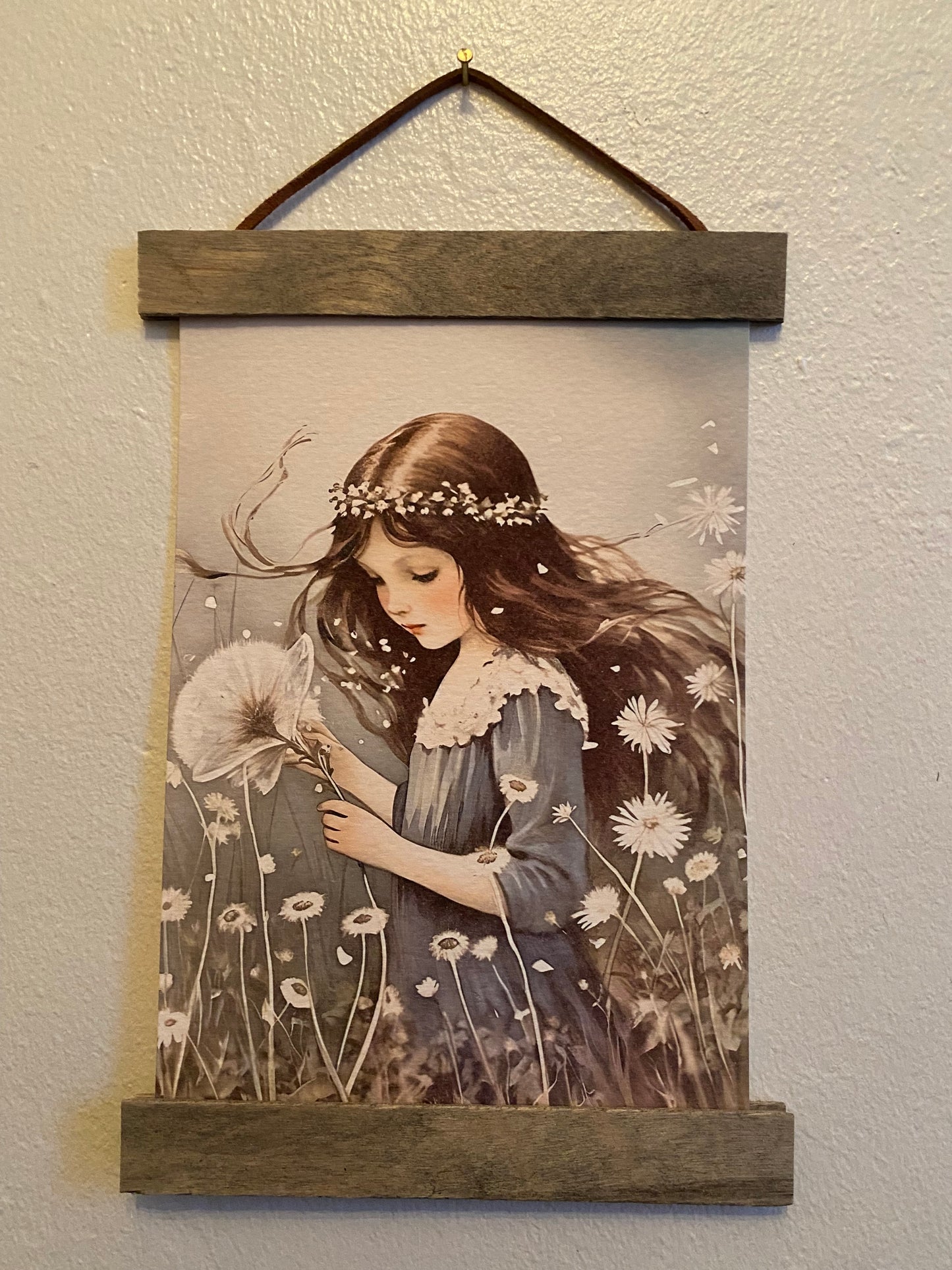 Sweet Girl in Meadow Hanging Print