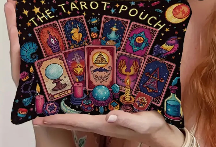 Black “The Tarot Pouch” Cosmetic Bag