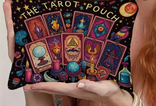 Black “The Tarot Pouch” Cosmetic Bag