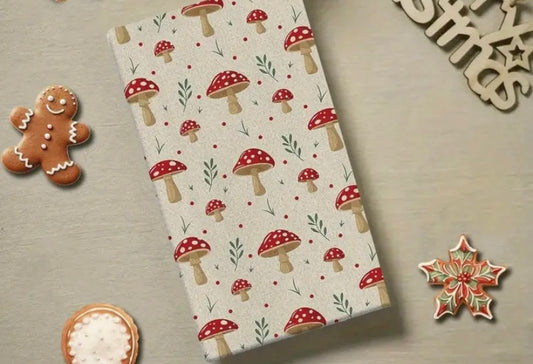 Mushroom and Sprigs Tea Towels