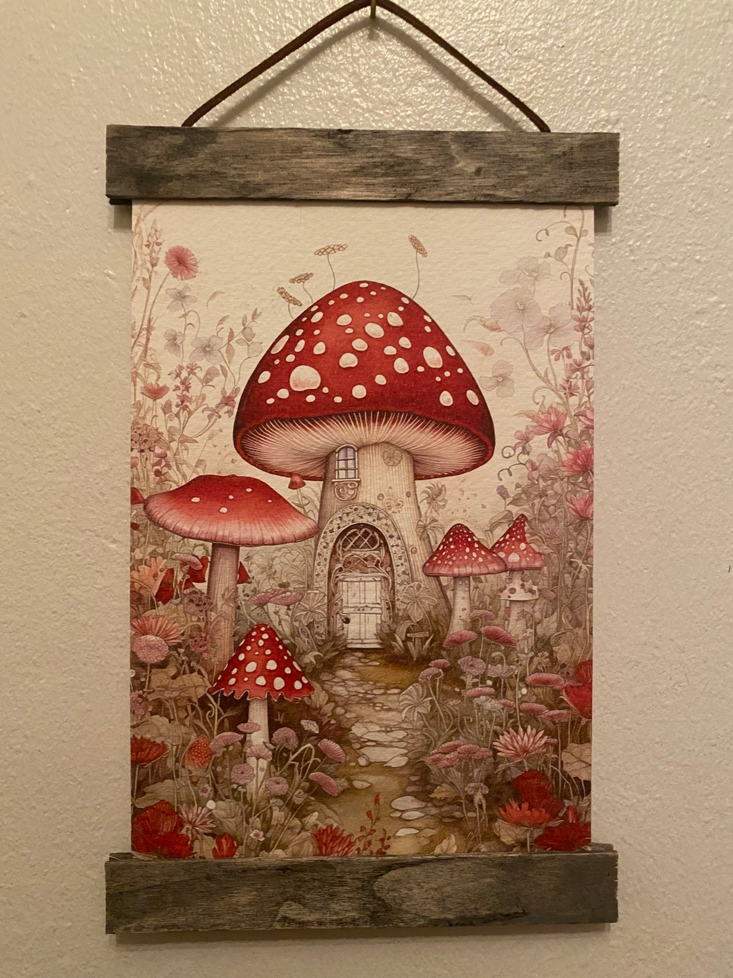 Toadstool House #3 Hanging Print