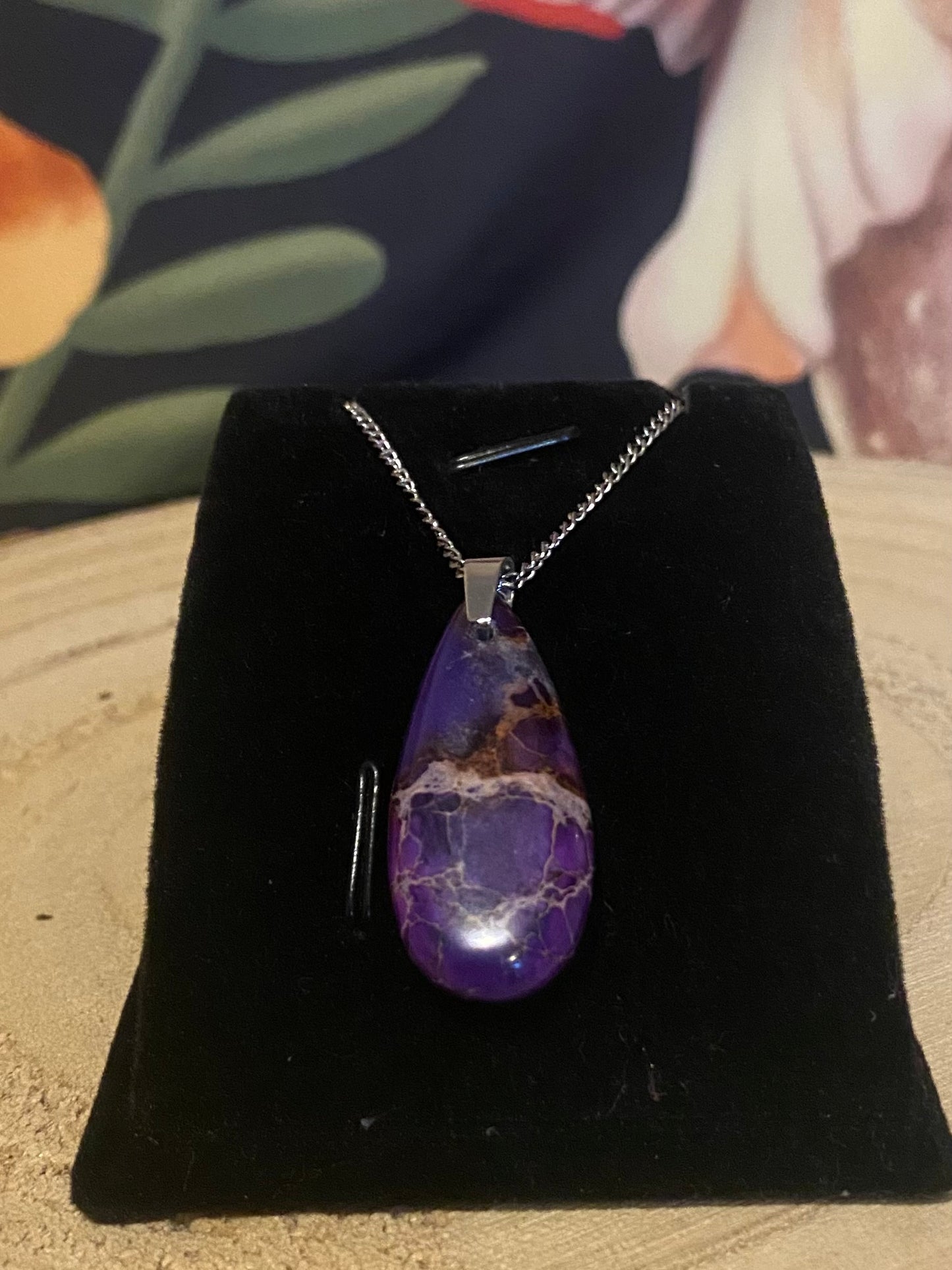 Purple Imperial Stone Necklace